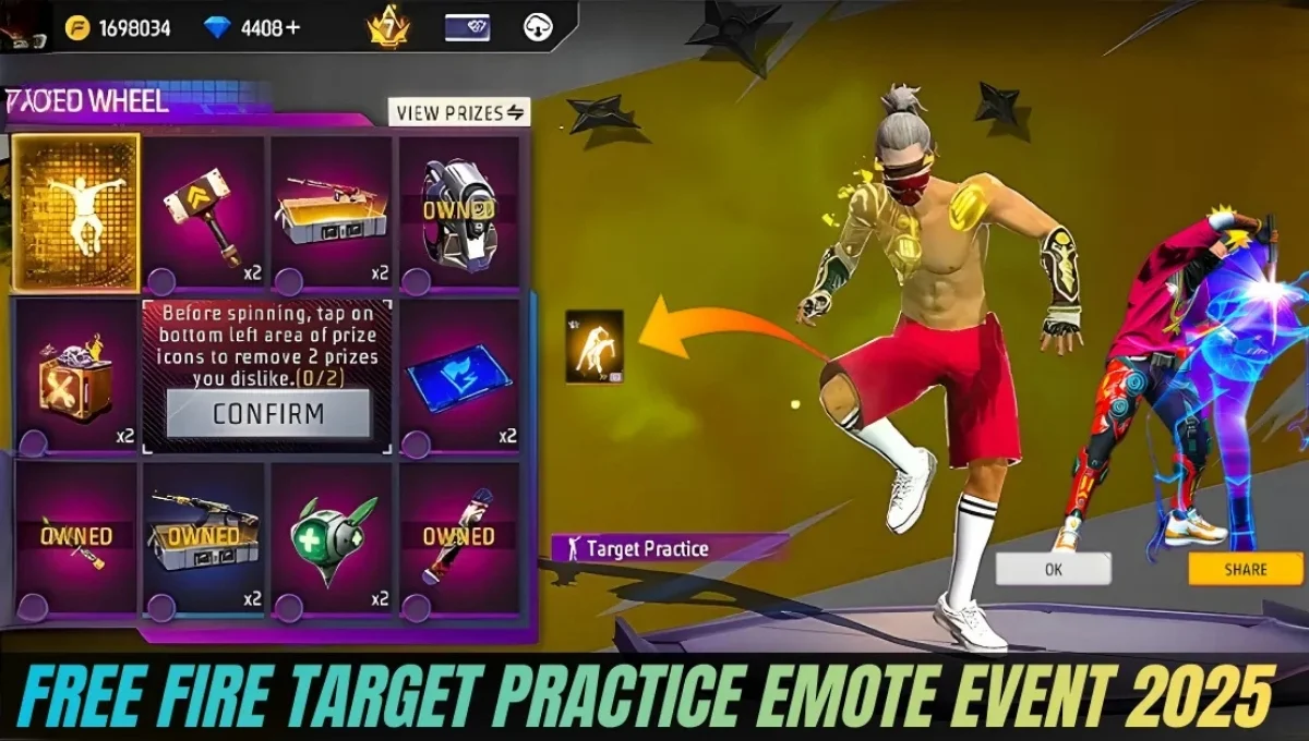 Free Fire Target Practice Emote Event 2025