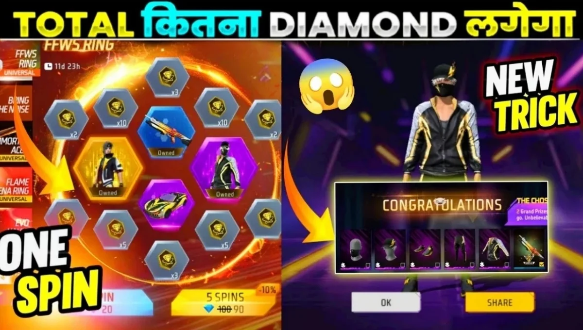 Free Fire Digimon Bizon Ring Event 2025