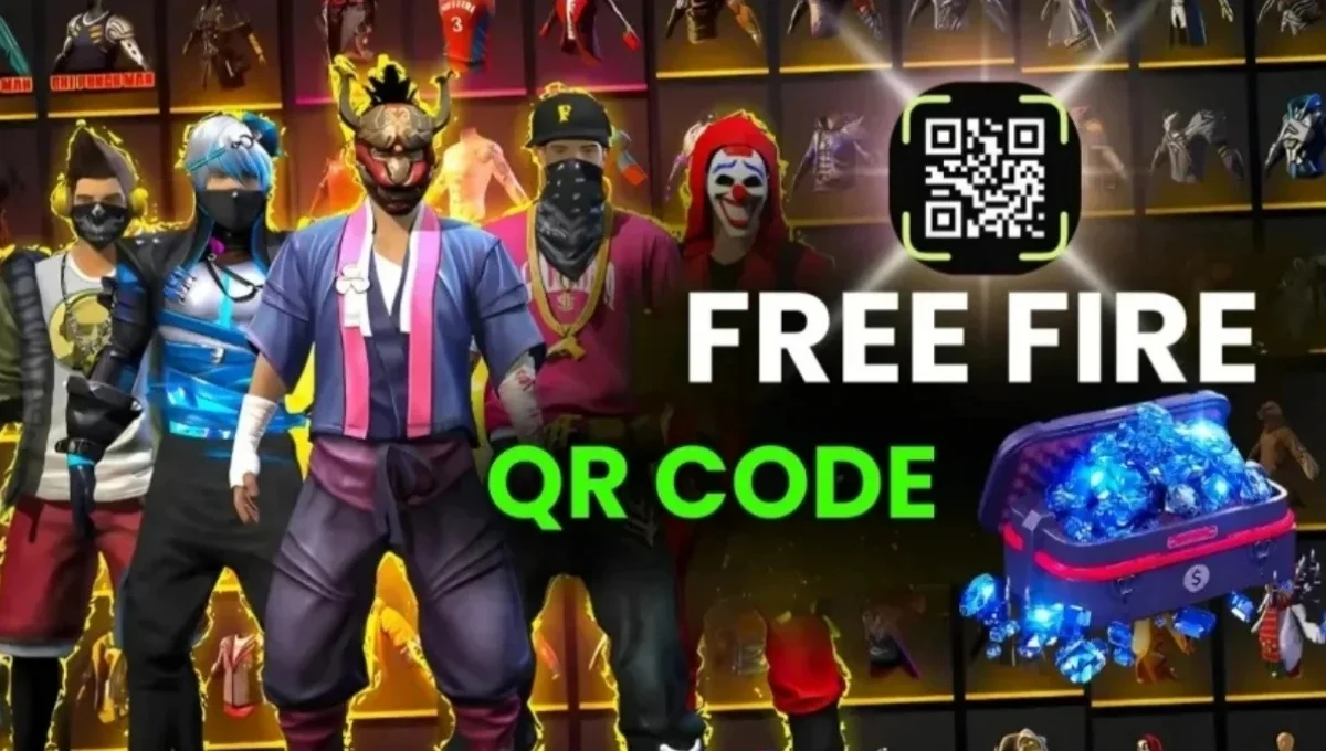 Free Fire Pink Diamond QR Code