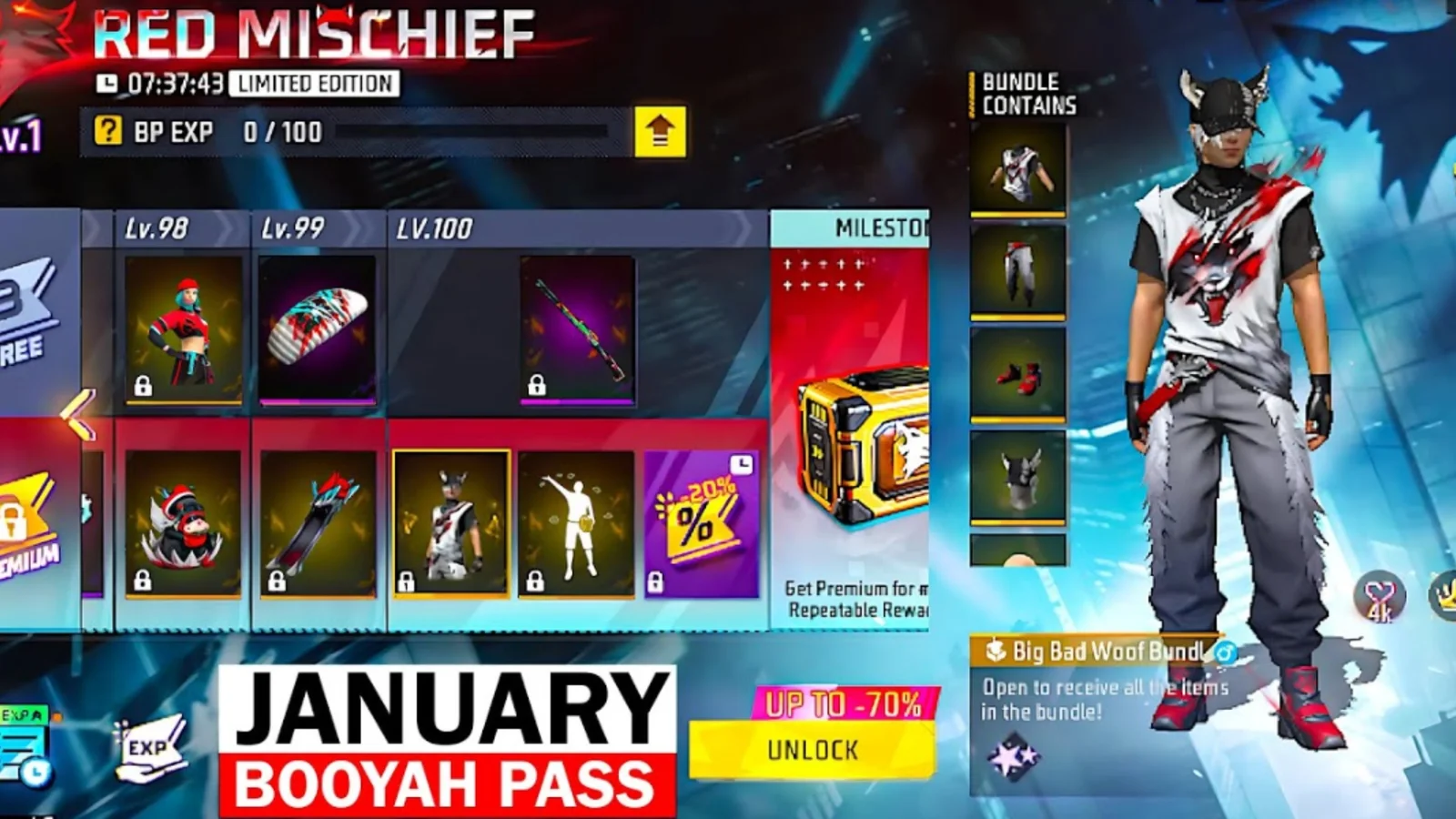 Free Fire Season 37 Booyah Pass